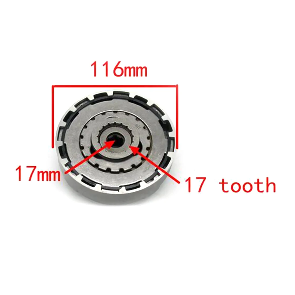 17 зубцы сцепления в сборе для автоматического 100 110cc китайских ATV Quad Байк Sunl Lifan