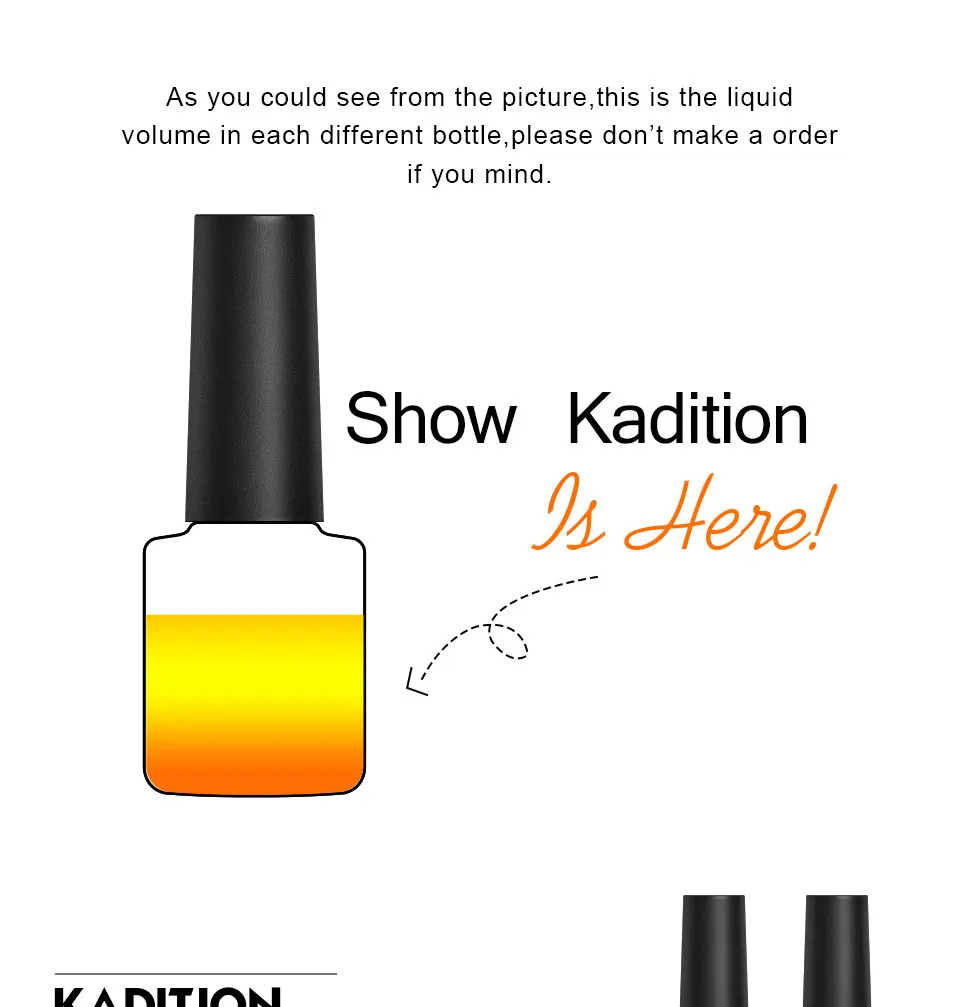 KADITION 8 мл растрескивающийся лак Gel Nails Soak Off UV светодио дный Лаки ноготь с эффектом