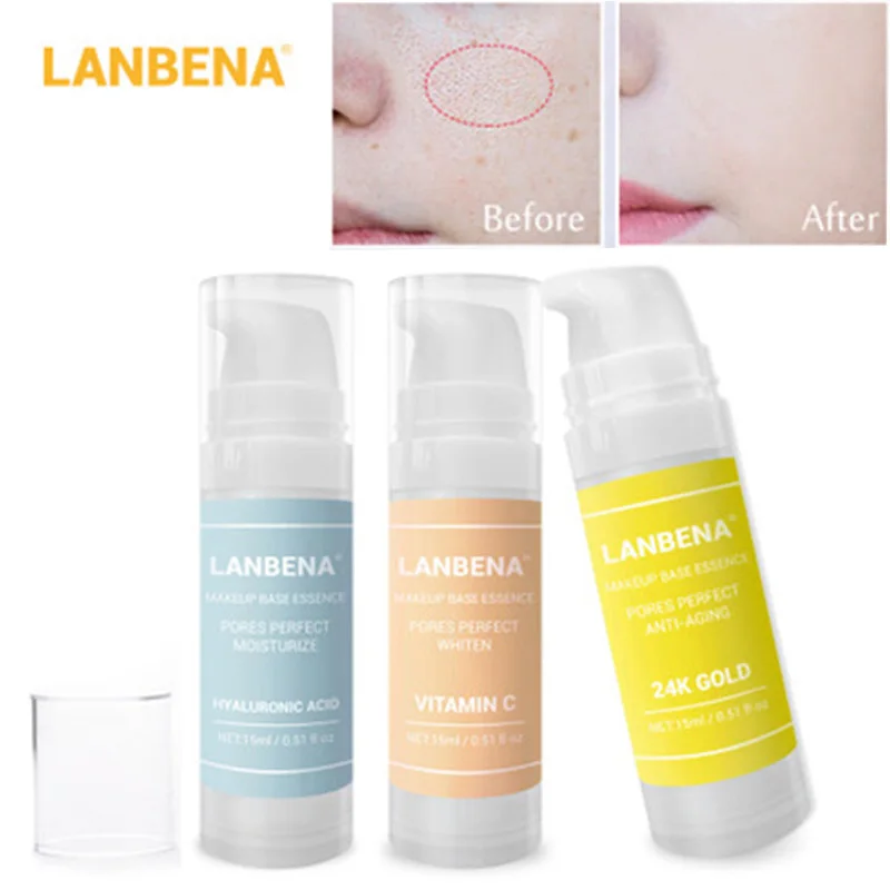 

Summer Refreshing Makeup Foundation Primer Base Face Serum Shrink Pores Moisturizing Oil-Control Brighten Essence Cosmetics 2019