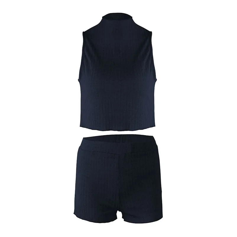 New fashion Two piece set tracksuit for women Sweatshirt Pants Sets Sport Sleeveless Wear Casual Suit chandal mujer 3D05 (1)
