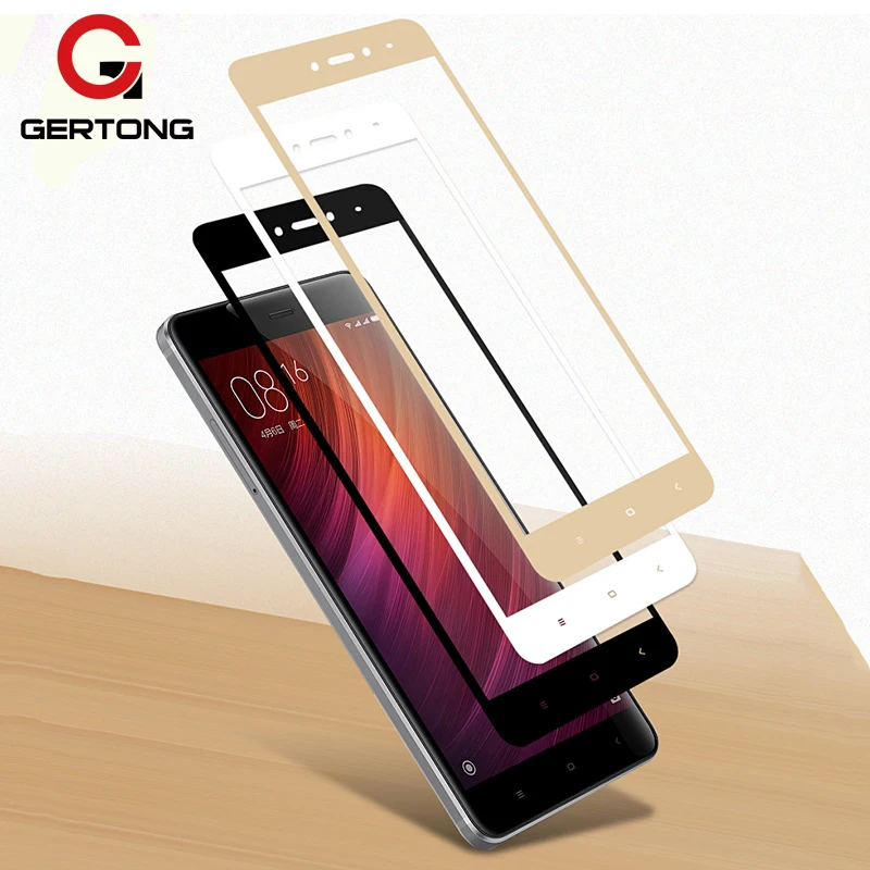 

GerTong Full Cover Tempered Glass For Xiaomi Redmi 4 pro Note 4 4X 4A 5 Plus Note 5A Prime Mi5s plus Mi5X Mi6 Mi5C Mi A1 Film