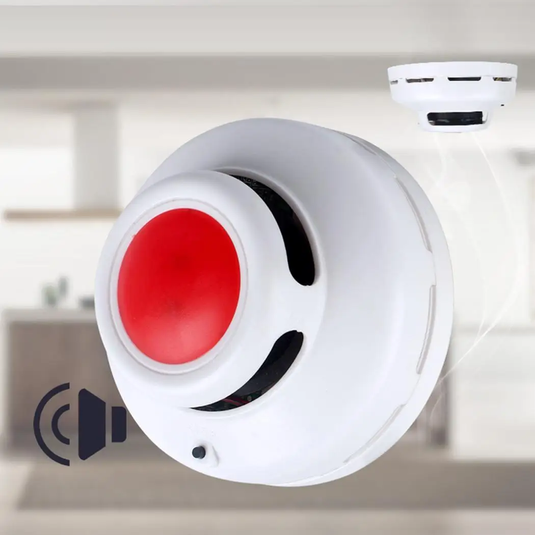 

Durable Practical Geometric Indoor Mist Alarm 60 - 80 95%RH Detector 70dB Household Home Alarm - 55 C 200 Tool