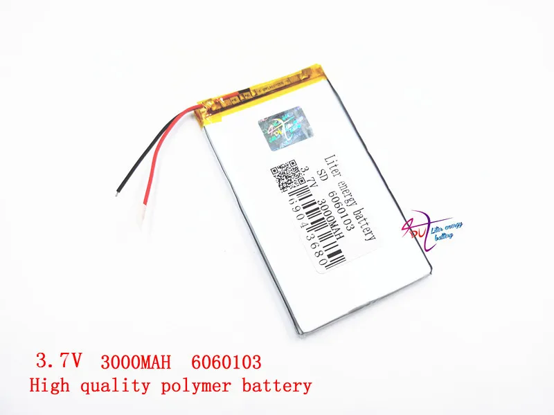 best battery brand 1PCS Size 6060103 3.7V 3000mah Lithium polymer