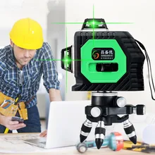 Самонивелирующийся 360 горизонтальный и вертикальный крест супер мощный зеленый лазерный луч линии 3D 12 линейный лазерный уровень