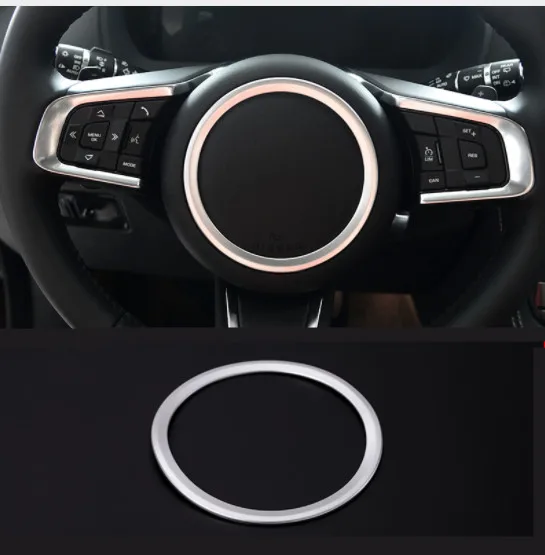 

3 Colors Car Steering Wheel Decoration Ring Trim ABS Chrome Fit For Jaguar F-PACE/XE/XF/XFL Car Styling Accessories