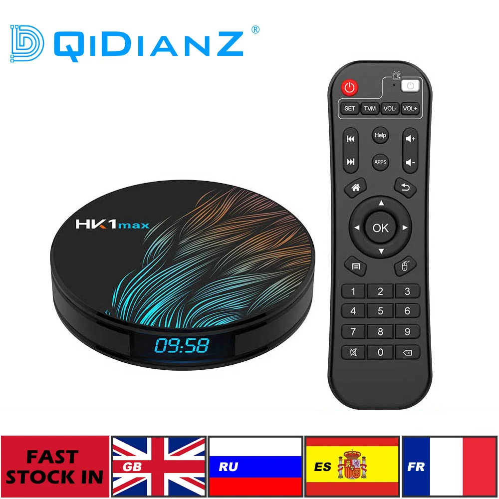 HK1Max Android 9.0 ТВ Приставка круглой формы RK3328 четырехъядерный Cortex A53 Телеприставка WiFi