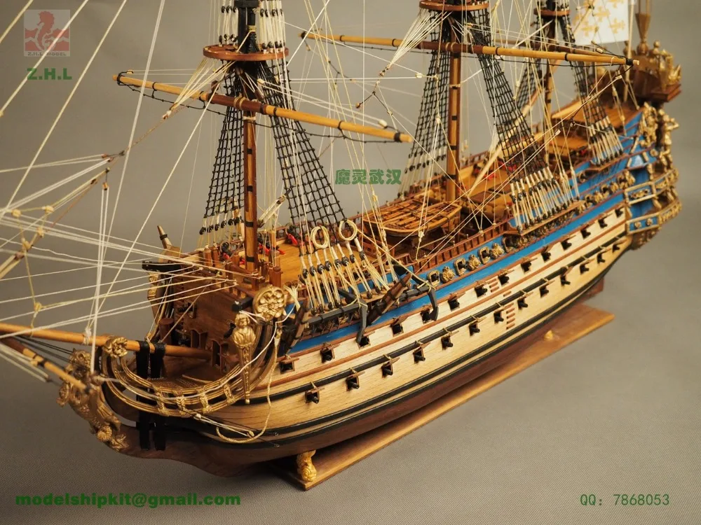 Comprare Zhl Le Soleil Royal 1669 Modello Di Nave La Versione Aggiornata Istruzioni In Inglese Per Piu Recente Economici Prezzo Online
