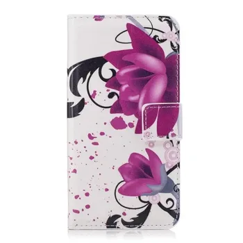 

10pcs/lot free shipping Butterfly Heart zebra Flower Wallet Design Leather Case For Samsung J2 PRime/J5 PRime/J7 PRime/A3 2017