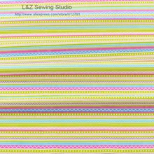 154#-3 хлопок ткань 50 см x 160 см/шт печатные полосы узоры Тильда стеганая ткань для ребенка скатерть в горошек tecido