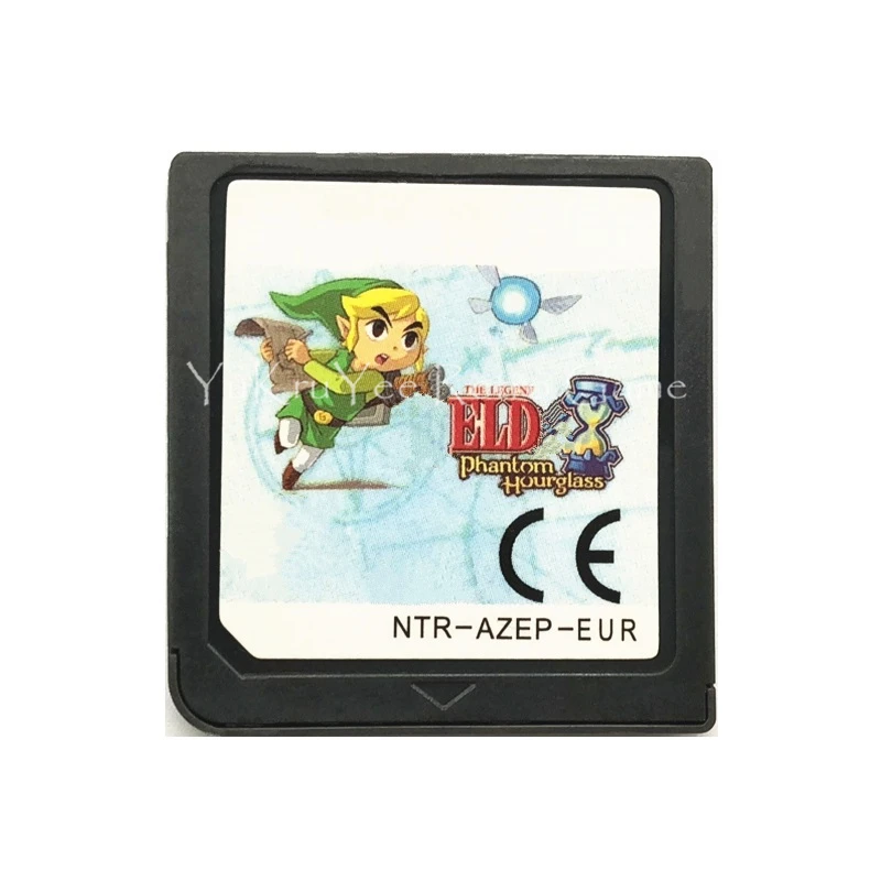 

The Legend of Zeld Phantom Hourglass Video Game Accessories Parts Compilation Cartridge Card for DS/3DS/2DS Console EU Sticker