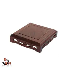 Mahogany wood carving handicraft furnishing articles wenge wood Jade flower pot mammon base frame figure of Buddha mahogany wood carving handicraft furnishing articles base wenge flowerpot shelf of buddha mammon base