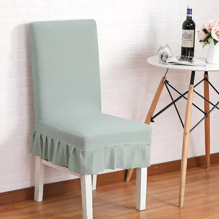 

Home Stretch Chair Cover Siamese Dining Chair Simple Stool Cover Hotel Seat Cover Fabric