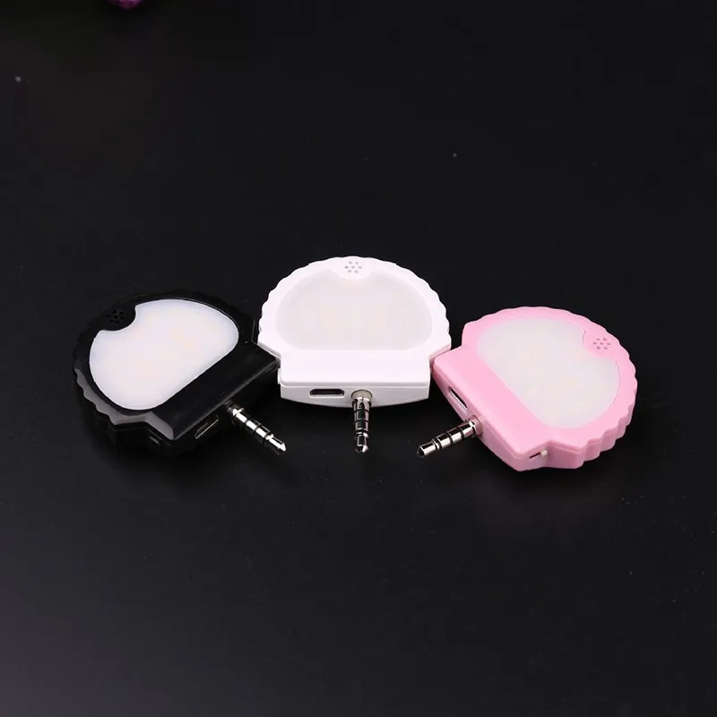 Mobile phone fill light Sound Control Fill Light Mobile Phone Led Shell Shape Fill Light shell photography fill light