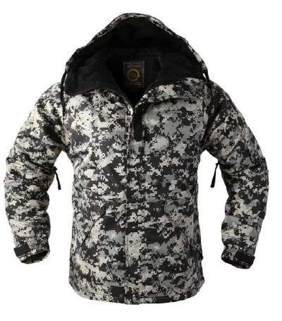 Новая версия "SouthPlay" мужская "Белая Песочная Военная" водонепроницаемая 10000 мм с капюшоном двойная Закрытая камуфляжная теплая куртка - Цвет: Black Camo Jacket