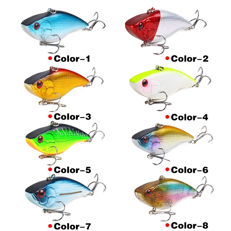 

New Metal Mini VIB With Spoon Fishing Bait 18.8g/7cm Fishing Needle Crankbait Vibration Rotator Sinking Bait Free Shipping