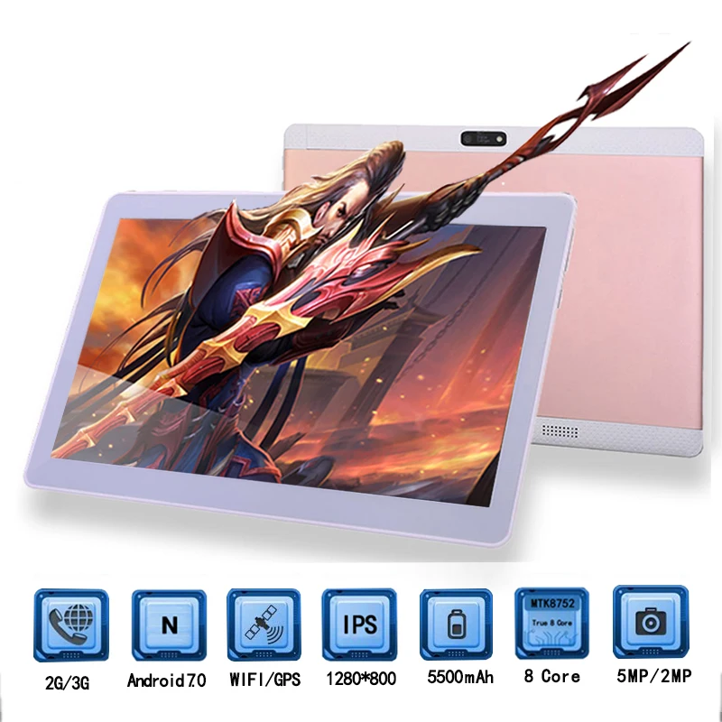 Newest Google Tablets 10 inch 1280*800 3G SIM Phone Call Tablet PC Octa