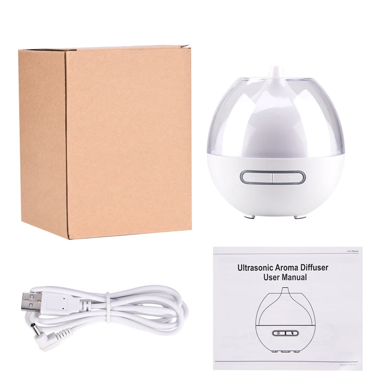 

Electric USB Mist Humidifier 80ml Arom Diffuser with 7 Color LED Lights and No Noise for Home Office Travel Air Purifier