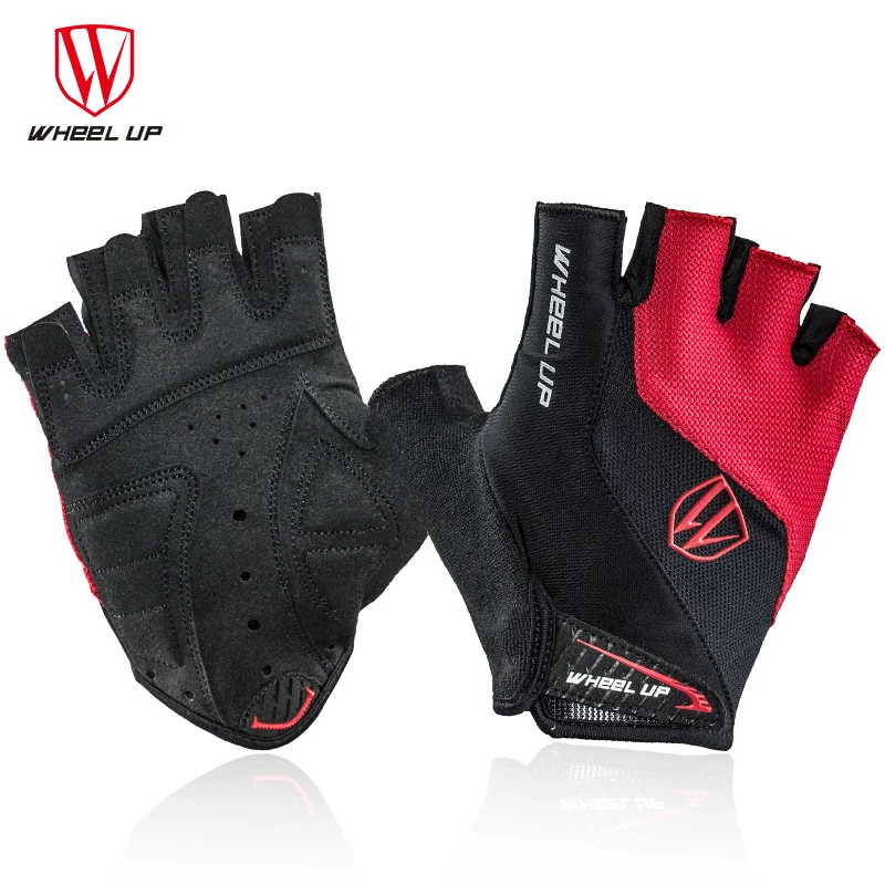 

WHEEL UP Breathable Quick Dry MTB Bicycle GlovesSkidproof Summer Half Finger Cycling Gloves Bike Sports Mittens Short Gloves