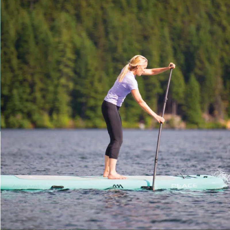 АКВА МАРИНА мира SUP доска Paddleboard надувная весла стоячая для йоги 300*100*15 см весло