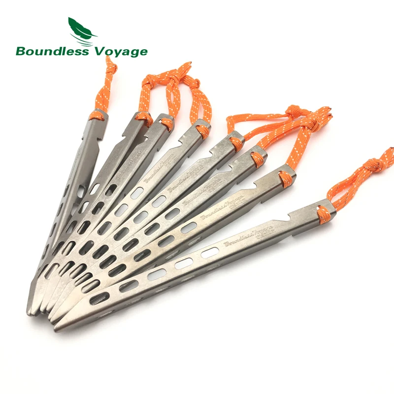 Boundless Voyage Titanium Tent Stakes Camping Tent Pegs