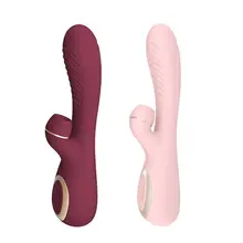 1PC G Spot Vibrator With Clitoris Suck Stimulator Vibrating Dildo Sucking Rabbit