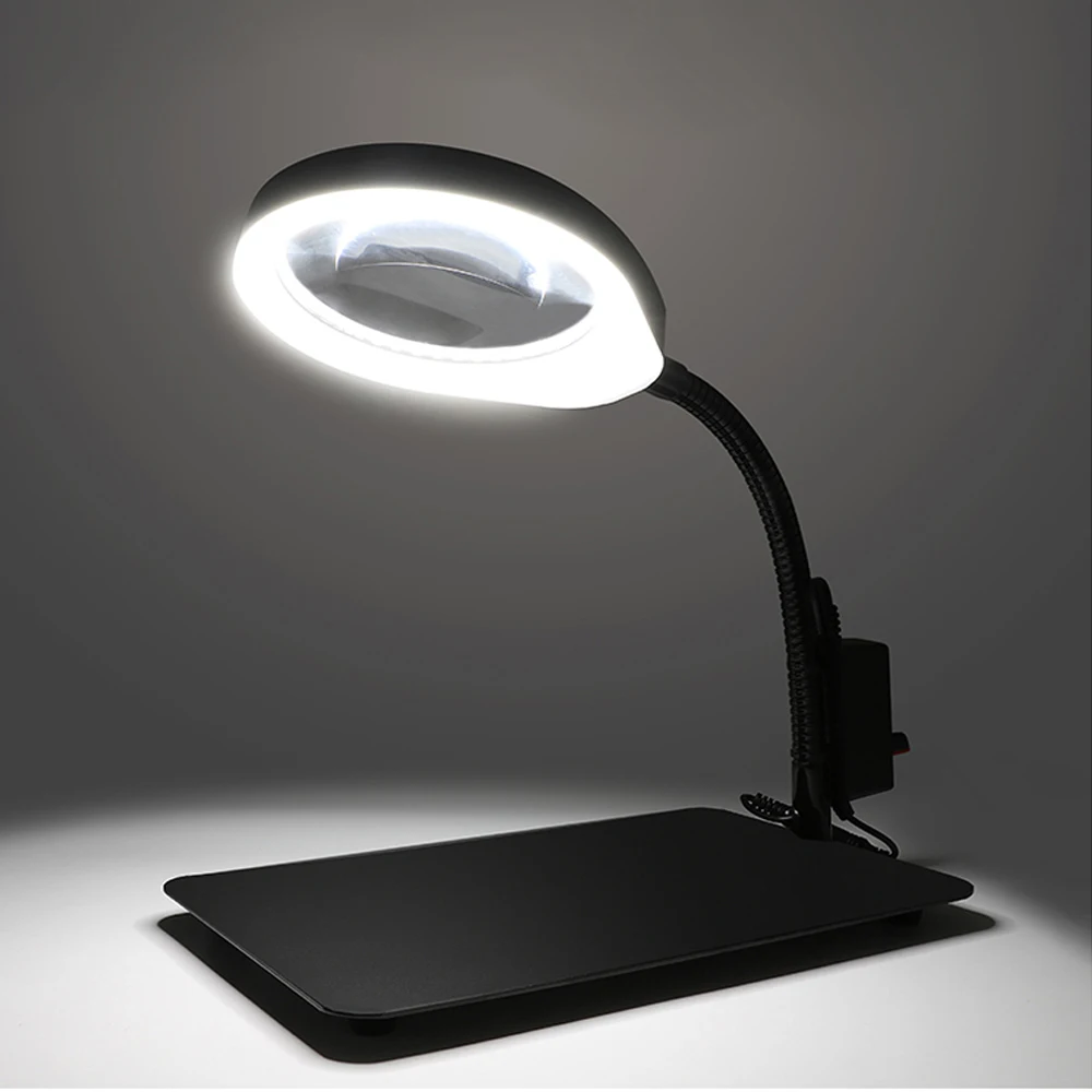 

Многофункциональная настольная Регулируемая лупа со светодиодный светильник