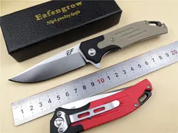 Eafengrow EF53 тактический складной Ножи D2 лезвие шариковый подшипник Флиппер карманный нож для охоты выживания нож, инструмент для