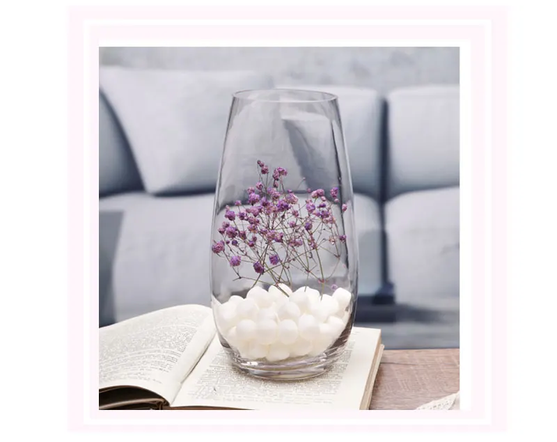Украшение дома магазин украшения прозрачные вазы ясень прозрачная классическая стеклянная ваза Цветочная ваза гидропонная бутылка
