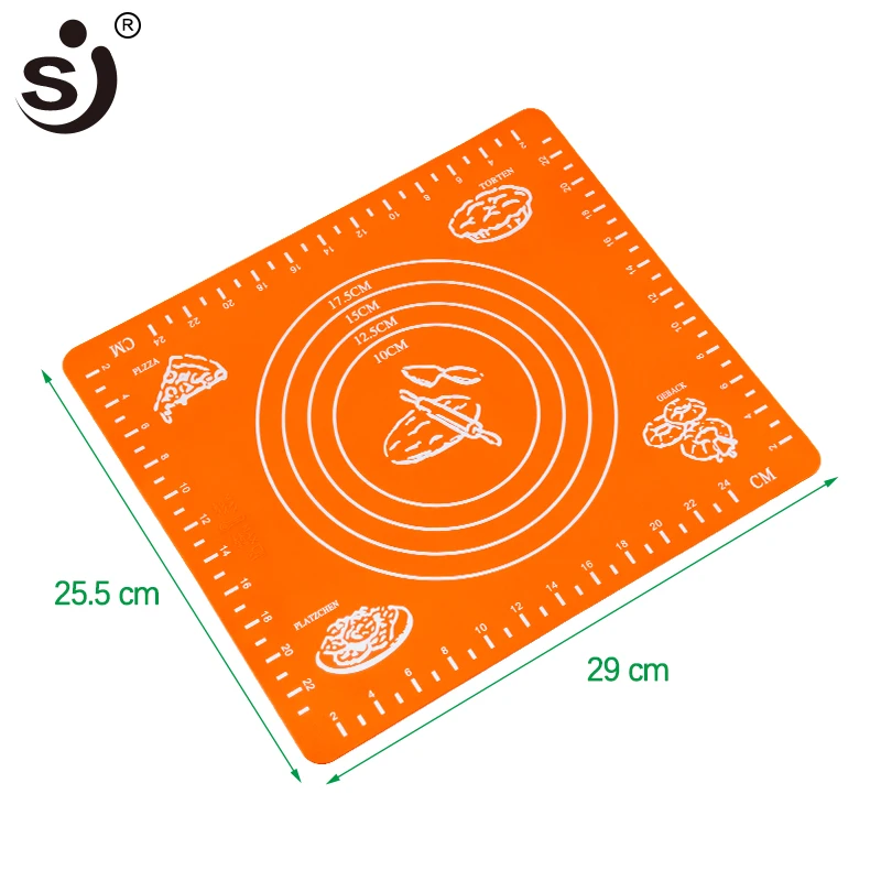 Силиконовый коврик для выпечки, коврик для замеса, раскатки теста для пиццы, коврик для выпечки, вкладыши для торта, печенья, макарон, кондитерские изделия, кухонный инструмент