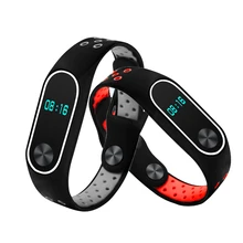 Для Xiaomi mi группа 2 Легкий проветрить TPE Ремешок Браслет заменить аксессуары силиконовый браслет Smart Band mi Группа 2