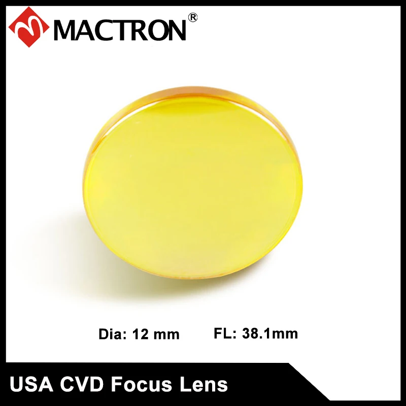 

USA Imported CVD Znse 12mm diameter 38.1mm Focus Length Laser Focus Lens for Laser Engraving Cutting Machine