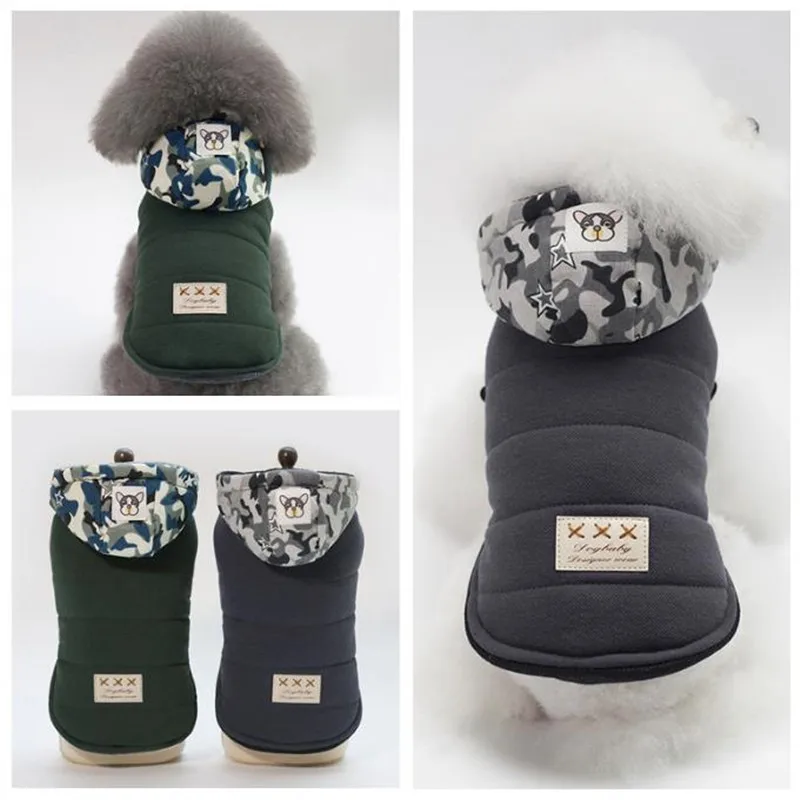 

Pet Puppy Warm Coat Jacket For Dogs For Small Dog Autumn&Winter Chihuahua Yorkshire Terrier Pet Costume Clothes Overalls S-2XL