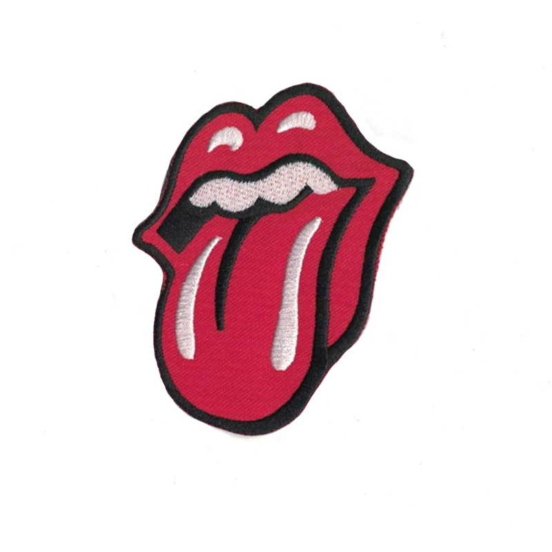 

10Pcs Mouth Tongue Patches For Clothes Party Motif Badges Embroidered Sticker DIY Clothes Ornaments Sewing Accessories
