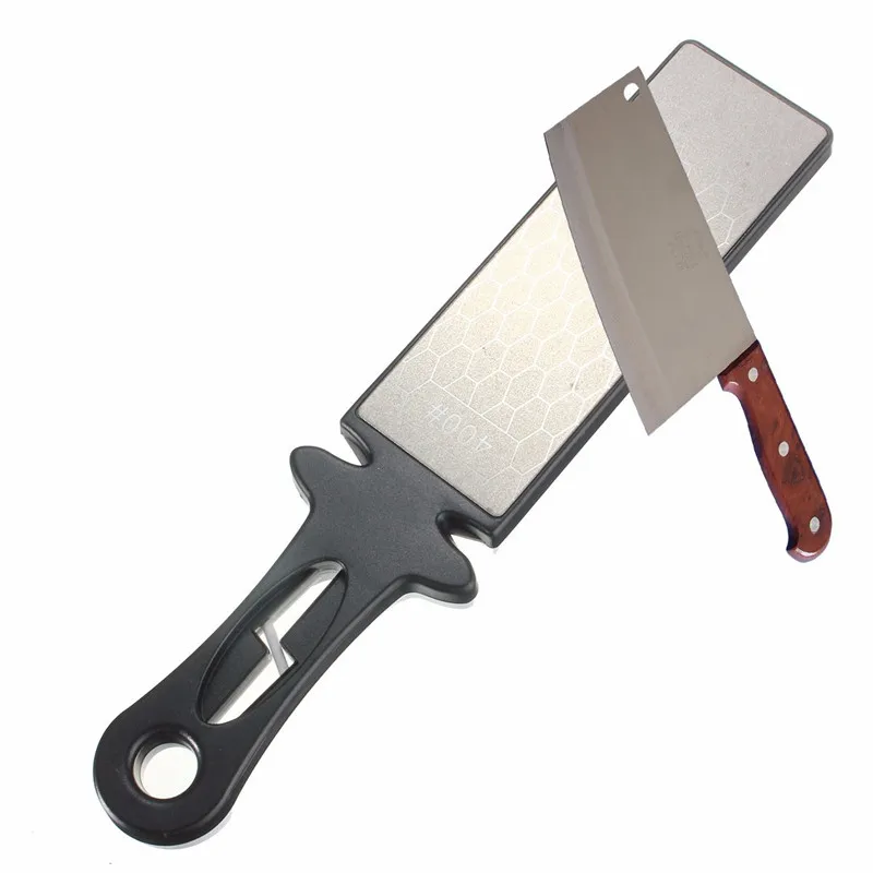 400 1000 Dual Sharpener Grindstone Double Side Diamond Ceramic Knife Sharpening Stone Whetstone Kitchen Knife Grinding