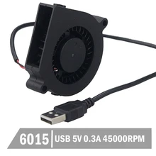 1PCS 60mm x 15mm 6015s USB 5V DC Brushless Small Centrifugal Blower Cooling Fan 1PCS 60mm x 15mm 6015s USB 5V DC Brushless Small Centrifugal Blower Cooling Fan