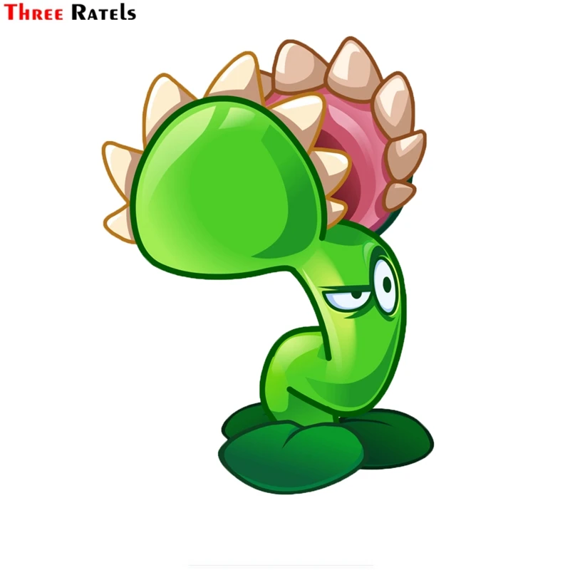 

Three ratels FCT-631# 15x11cm plants vs. zombies funny car sticker Motorcycle Vinyl Decal Car decoration Personality Car-styl