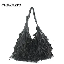 CHSANATO, модные женские дизайнерские сумки, высокое качество, натуральная кожа, Сумка с кисточками, сумки-мессенджеры, Лоскутная Женская сумка-тоут