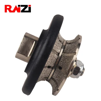 

Raizi Full Bullnose Vacuum Brazed Granite Diamond Profile Wheel Marble Hand Profiling Wheels 5/8"-11