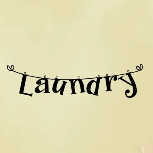 

DIY Laundry Room Wall Art Quote Removable Stickers Vinyl Lettering Words Decals
