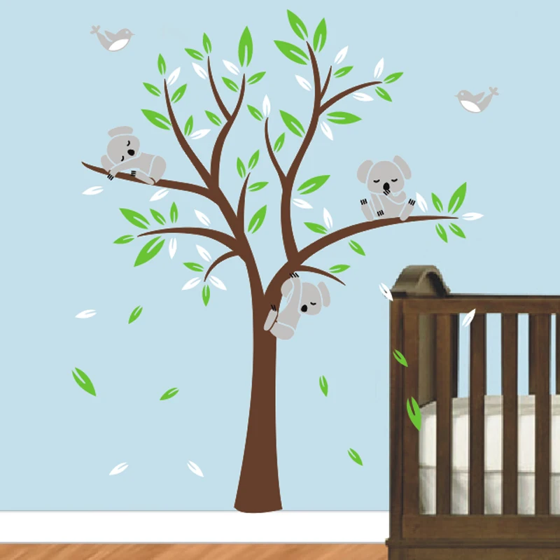 Oversize 250x200cm Koala Tree Wall Decal Wall Stickers Art Nursery