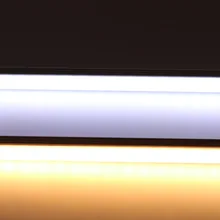 0,5 м светодиодный алюминиевый профиль DC 12 вольт бар свет полоса Lampara 0,5 м SMD 5050 Энергосберегающая лампа теплый белый холодный белый