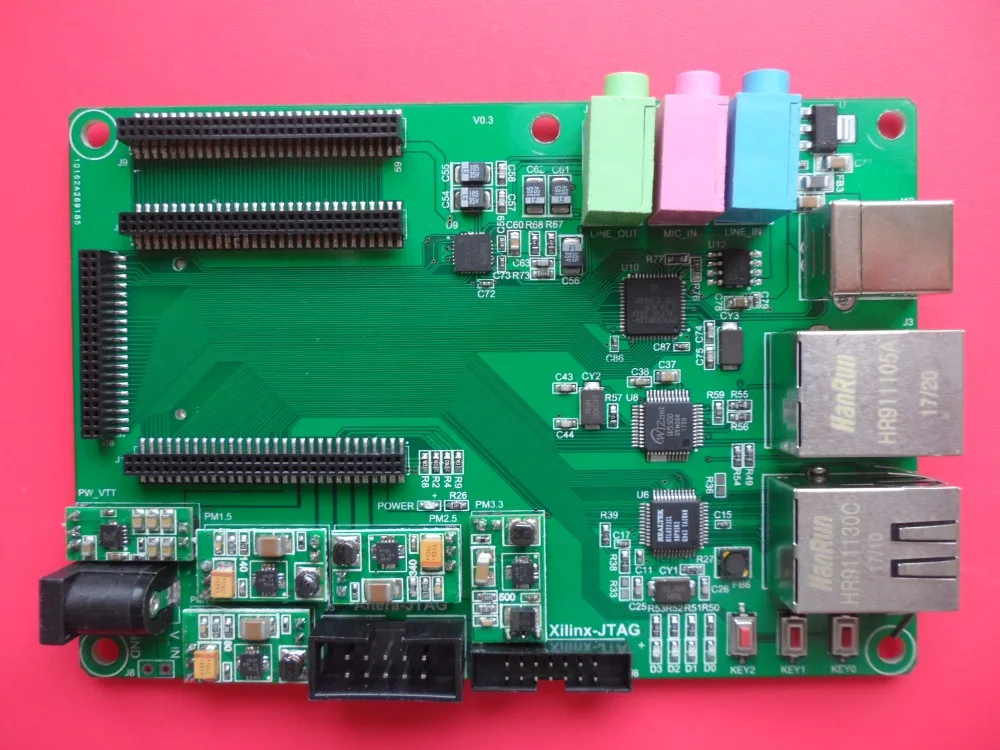 

FPGA Extension Board Gigabit Ethernet USB2.0 W5500 TCP/IP JC Interface without Core Board