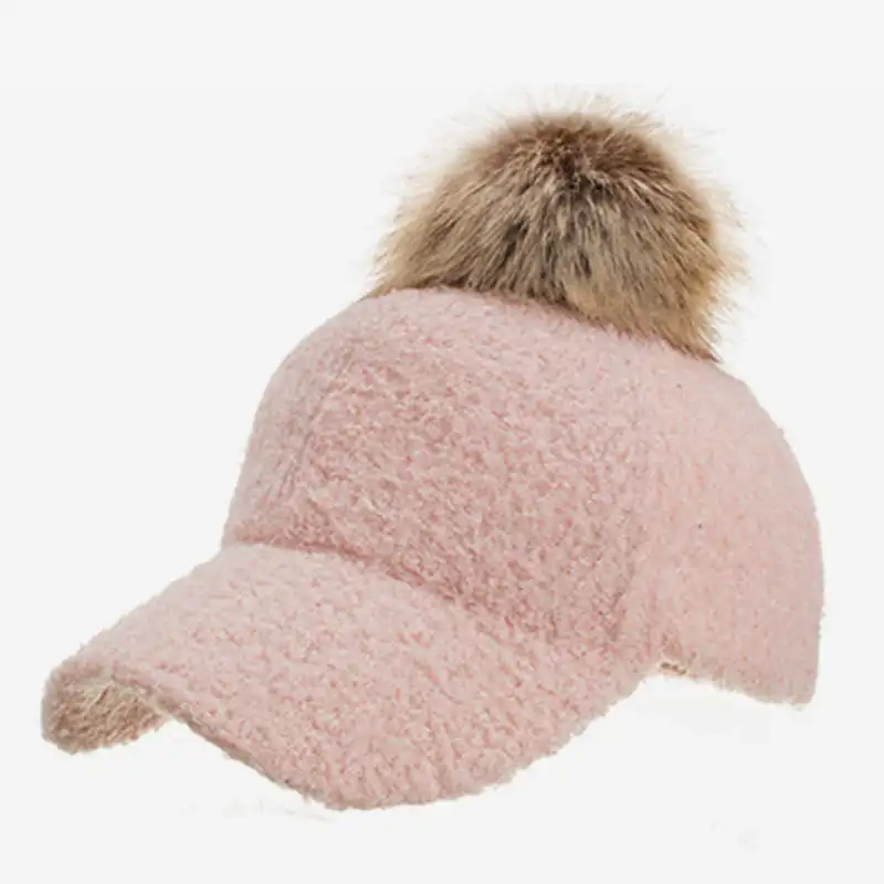 Invierno gorras de béisbol casuales de las mujeres de invierno cálido snapback gorra sol gorra mujer sombrero de papá hueso gorras párr mujer baseball mujer