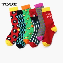 [WPLOIKJD] 1 пара милых носков новые модные весенне-летние женские носки удобные носки унисекс забавные теплые носки Harajuku Sokken