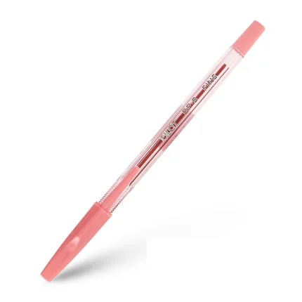 PILOT Baile шариковая ручка Студенческая офисная дятел BP-S-F цветная масляная ручка 0,7 мм прозрачный стержень - Цвет: Pink 1PC