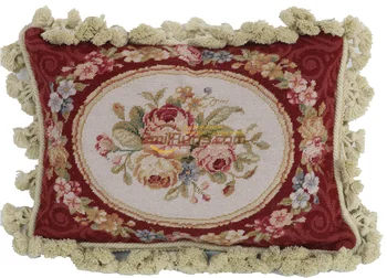 

Cushions For Home Decor Handmade Needlepoint Xmas Sofa Decor Fabric Cover Cushion Aubussion Square Cushion Cover