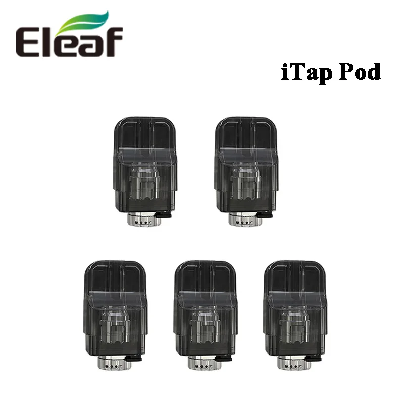 

5pcs/lot Eleaf iTap Pod 2ml Cartridge airflow system an easy bottom-fill MTL E Cigarette vaping Fit for Eleaf iTap Kit