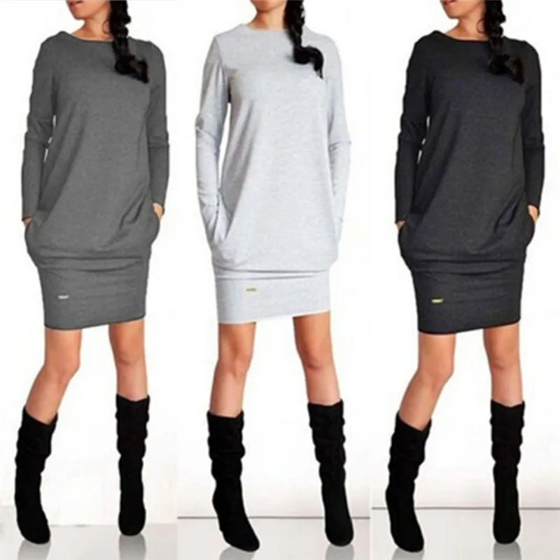 

2018 Autumn Christmas Hoodies Sweatshirt Dress Women Long Sleeve Tunic Jumper Bodycon Mini Party Dresses Vestidos De Fiesta