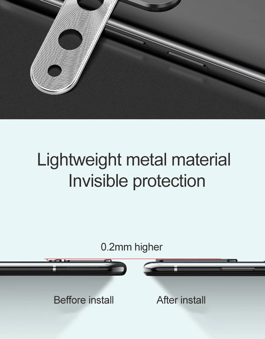Защитное кольцо для камеры для Honor 20, чехол для Huawei Honor 20 Pro 20i Magic 2 Nova 4 4E 3i 3E 3, металлический чехол для объектива телефона