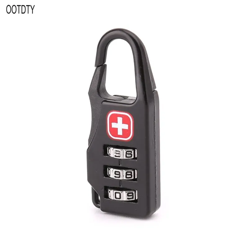 

Swiss Cross Symbol Combination Safe Code Mini Padlock Luggage Travel Number Lock